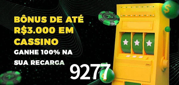 9277 melhor bônus de depósito